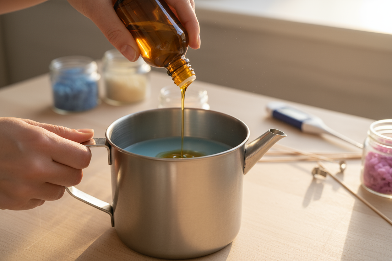 How Much Fragrance Oil Do I Add to a Candle?