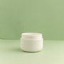 1 oz White Double Walled Plastic Cosmetic Jar