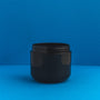 4 oz Black Plastic Double Wall Cosmetic Jars