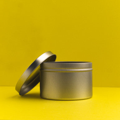 4 oz Deep Round Candle Tins with Lids fragrance oil bottle - Zoom Media 1