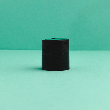 Black Smooth Disc Top Lids 20/410