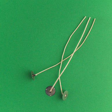 CD 10 Candle Wicks - Pretabbed fragrance oil bottle