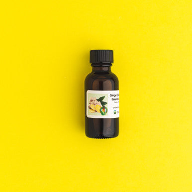 Ginger Essential Oil - 100% Pure fragrance oil bottle - Zoom Media 1