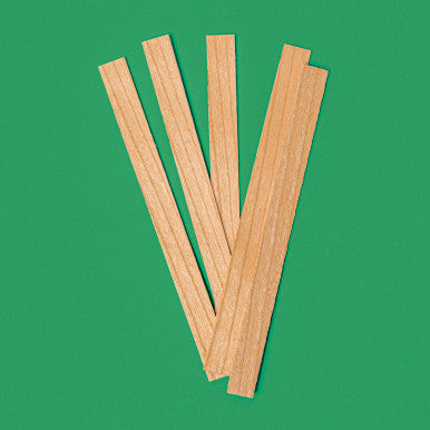 Medium Wooden Wicks - Wicks - for Soap & Candle Making - 10 pc