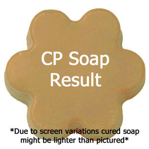 Orchid Glam Fragrance Oil in cold process soap color testing
