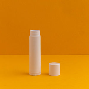 White Lip Balm Tubes with Caps