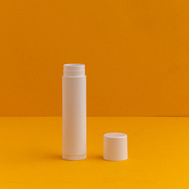 White Lip Balm Tubes with Caps