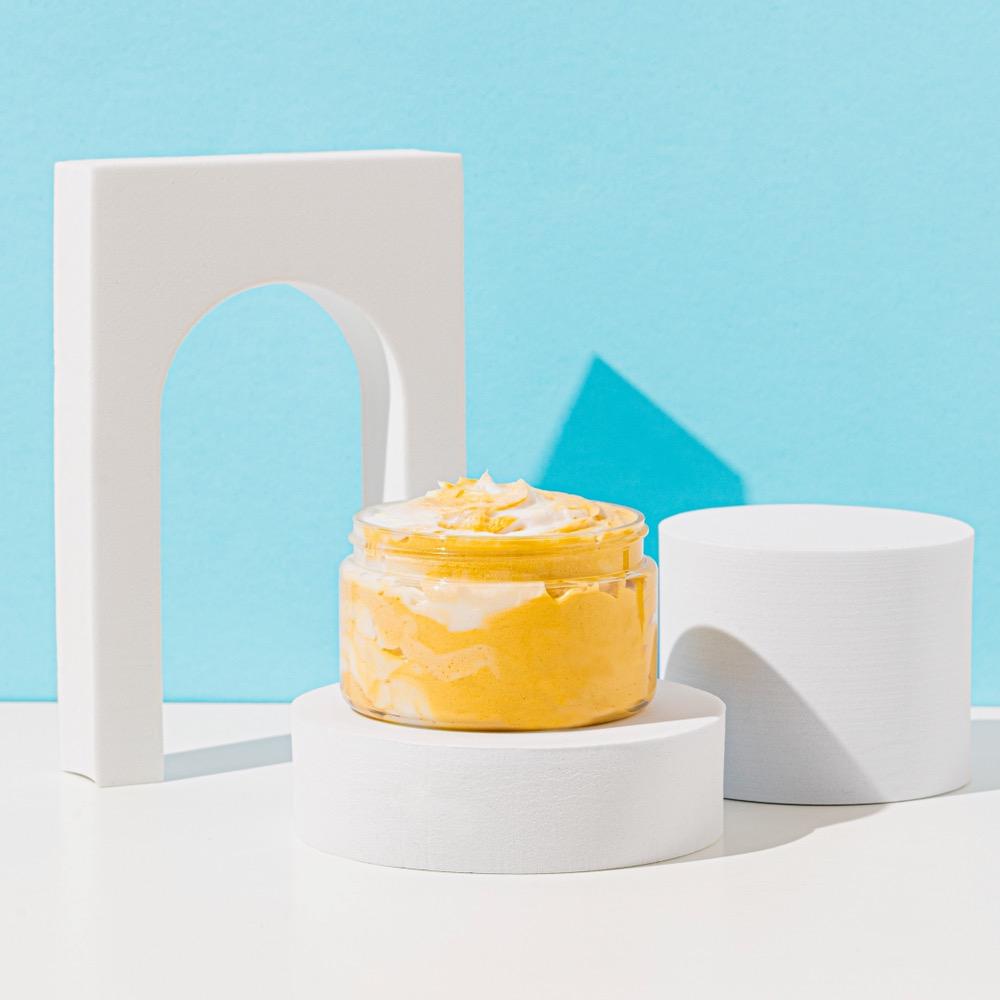 Lemon poppyseed whipped scrub