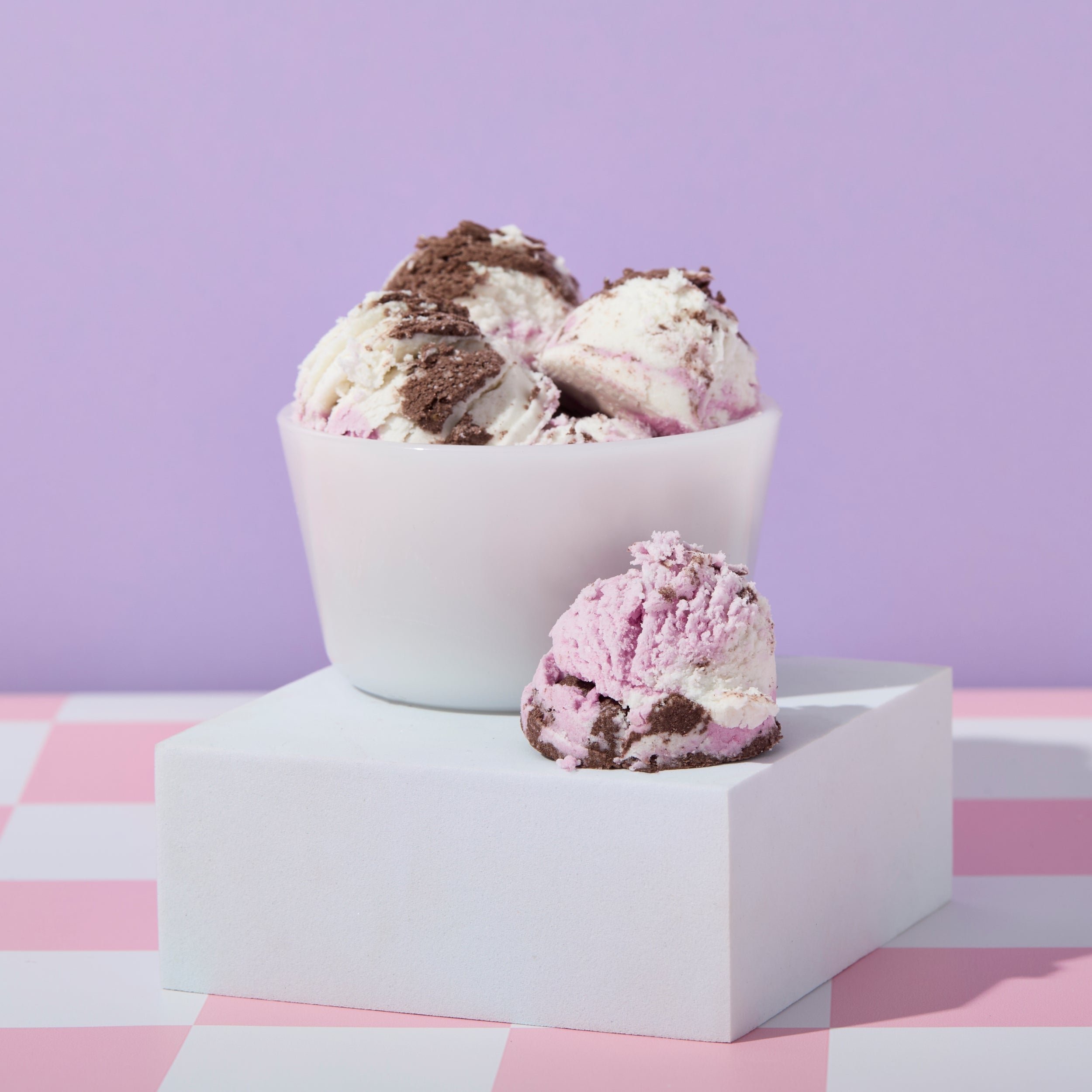 bubble bars that look like neapolitan ice cream
