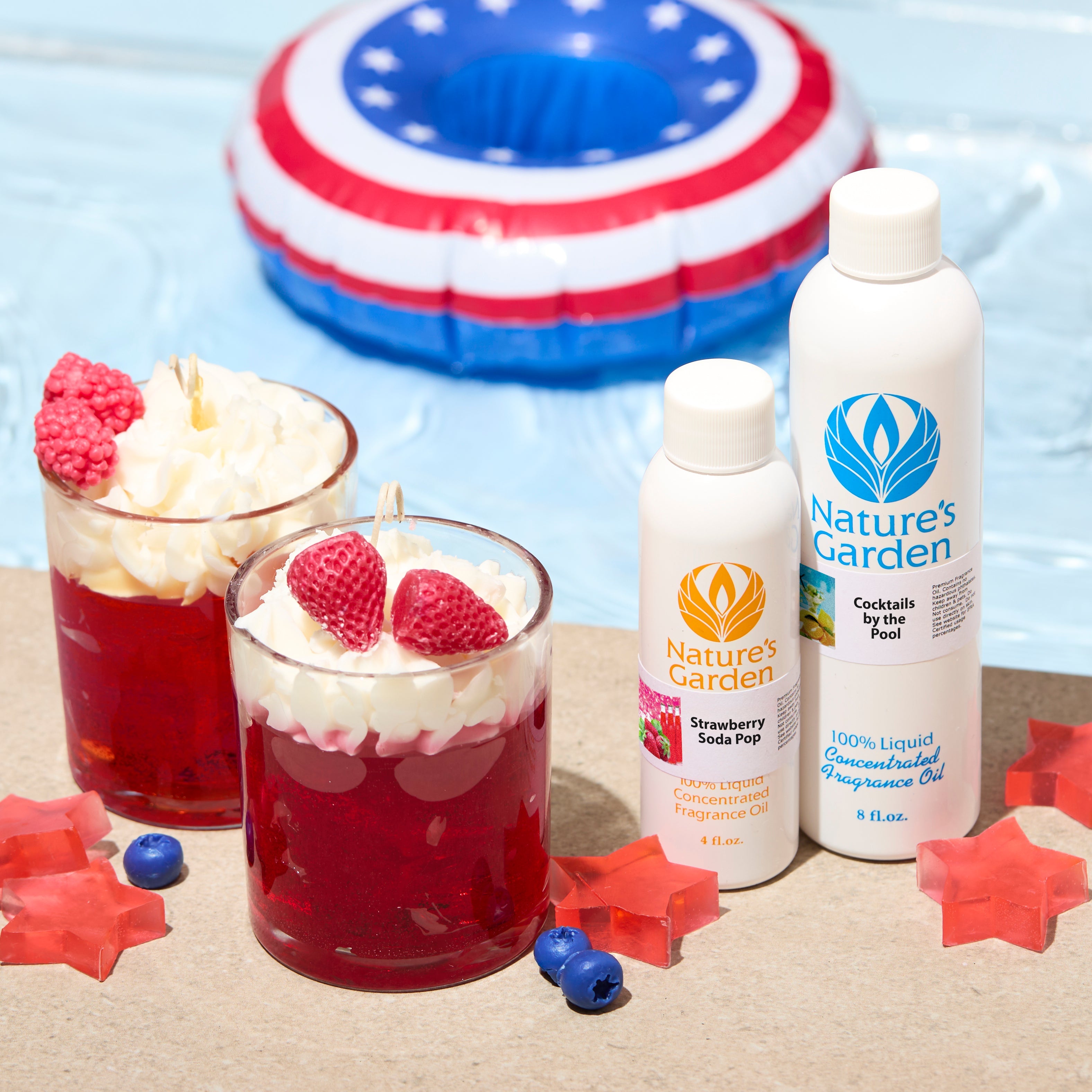 Red White and Poolside