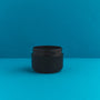 1 oz. Black Double Walled Plastic Cosmetic Jars