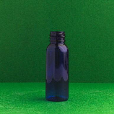 1 oz. Blue Plastic PET Bottles