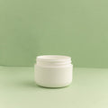 1 oz. White Double Walled Plastic Cosmetic Jar