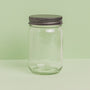 12 oz. Smooth Mason Jars with Pewter Lids