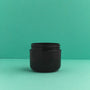 2 oz. Black Plastic Double Wall Cosmetic Jars