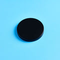 Flat Metal Candle Jar Lid - Black