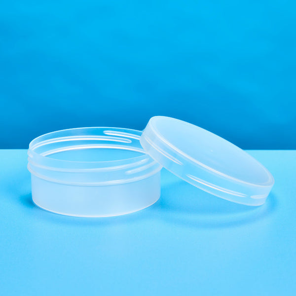 6.5 oz. Natural Low Profile Jar & Lid Set