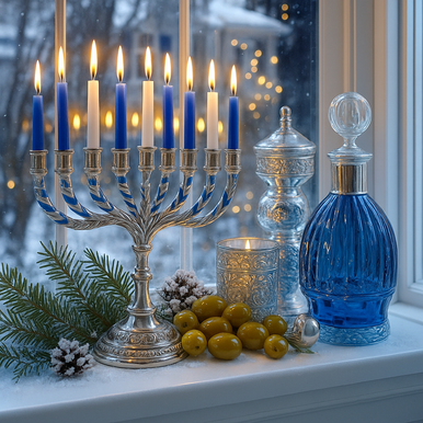 Menorah Glow Fragrance Oil fragrance oil bottle