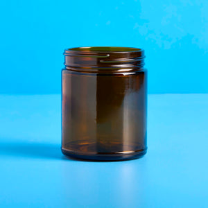 9 oz Amber Straight Sided Jar