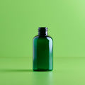 2 oz Green Boston Round Plastic Bottle - 20/410