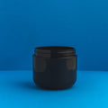 4 oz. Black Plastic Double Wall Cosmetic Jars
