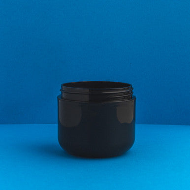 4 oz. Black Plastic Double Wall Cosmetic Jars