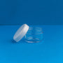 6 ml Clear Lip Balm, Eyeshadow Containers with White Lid