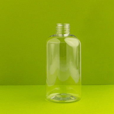 8 oz. Clear Boston Round Plastic Bottle