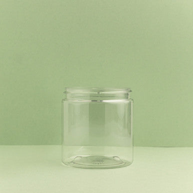 8 oz. Clear Plastic PET Cosmetic Jar