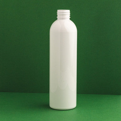 8 oz. White PET Plastic Bullet Bottle