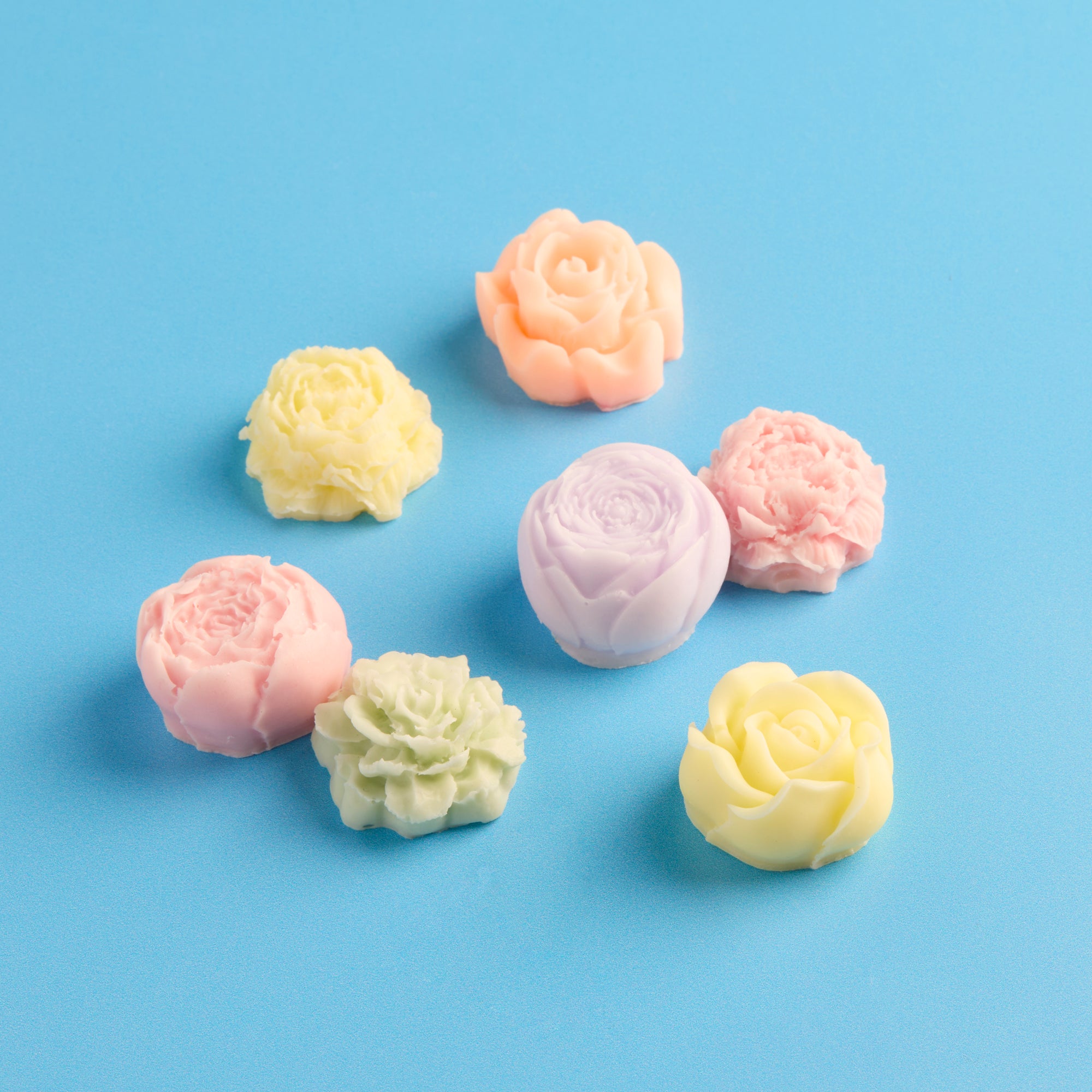 Assorted Flowers Silicone Embed Mold - Molds - for Soap & Candle Making ...