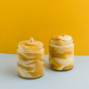 Marshmallow Caramel Scoopable Wax Tart Melt Kit fragrance oil bottle - Featured Image