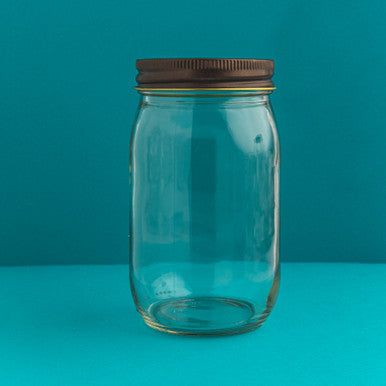16 oz. Mason Jars with Bronze Lids