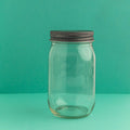 16 oz. Mason Jars with Pewter Lids