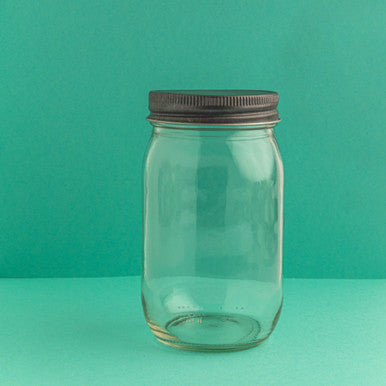 16 oz. Mason Jars with Pewter Lids