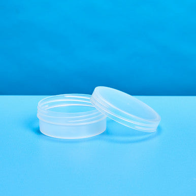 3 oz. Natural Low Profile Jar & Lid Set