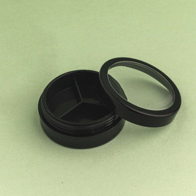 3-Compartment Cosmetic Jar